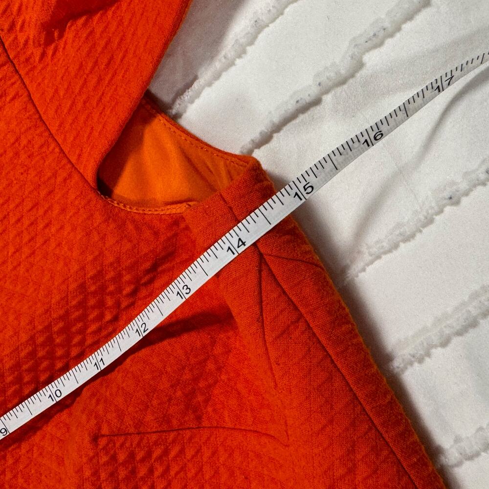 4C Brenta Orange Dress Women's 2 Anthropologie Dopamine Wedding Guest Euro Vacay - Picture 15 of 16